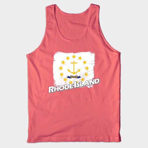 Rhode Island flag Tank Top by PVVD